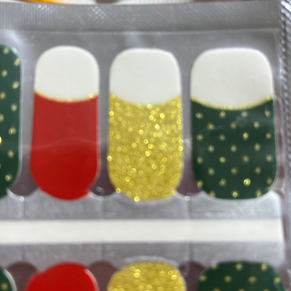Christmas nails polish strips